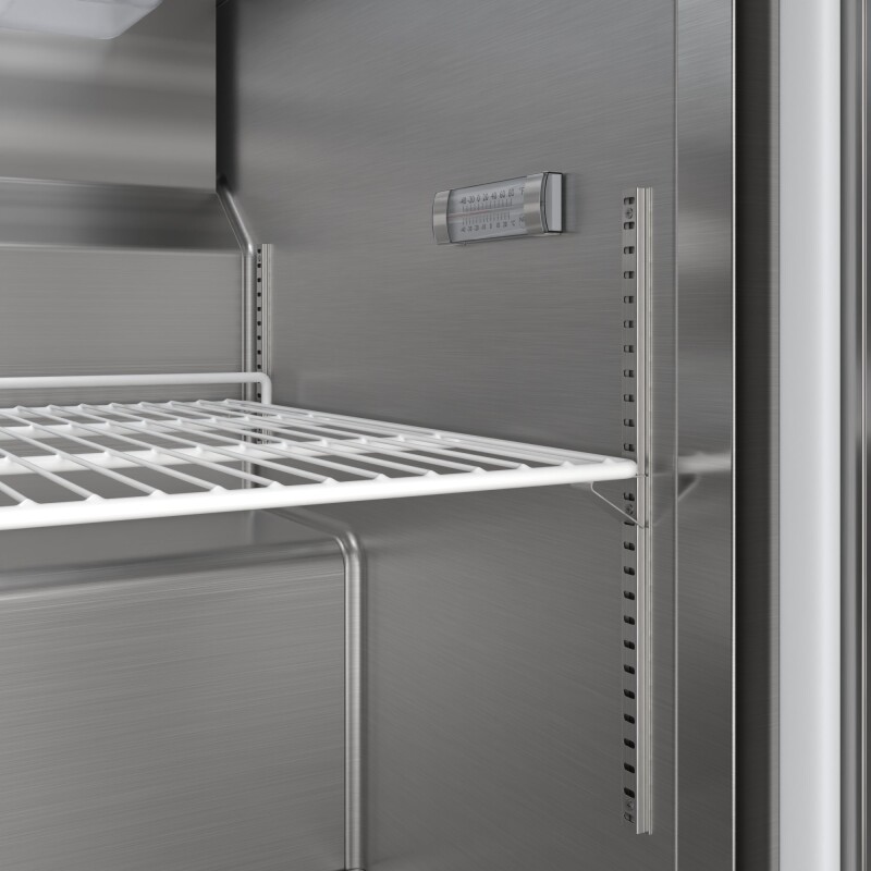 46 in. Commercial 2-Door Refrigerated Mega Salad and Sandwich Prep Table, 18 Pan Capacity and 14 Cu. Ft. of Storage in Stainless-Steel KMMPTR462D, product image 10 of 13