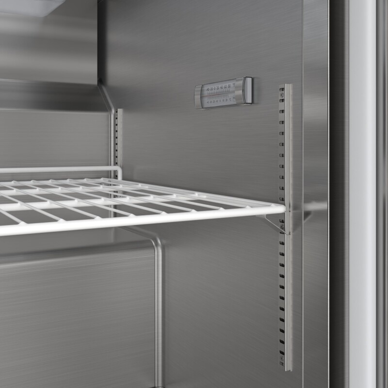 60 in. Commercial 2-Door Refrigerated Mega Salad and Sandwich Prep Table, 24 Pan Capacity and 18.4 Cu. Ft. of Storage in Stainless-Steel KMMPTR602D, product image 10 of 13