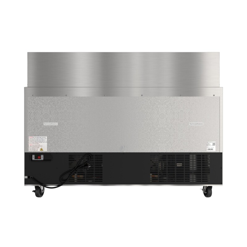 60 in. Commercial 2-Door Refrigerated Mega Salad and Sandwich Prep Table, 24 Pan Capacity and 18.4 Cu. Ft. of Storage in Stainless-Steel KMMPTR602D, product image 13 of 13