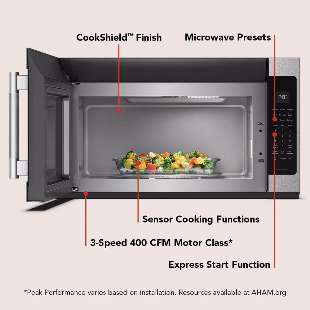2.1 Cu. Ft. Microwave Hood Combination with a Handle view 7
