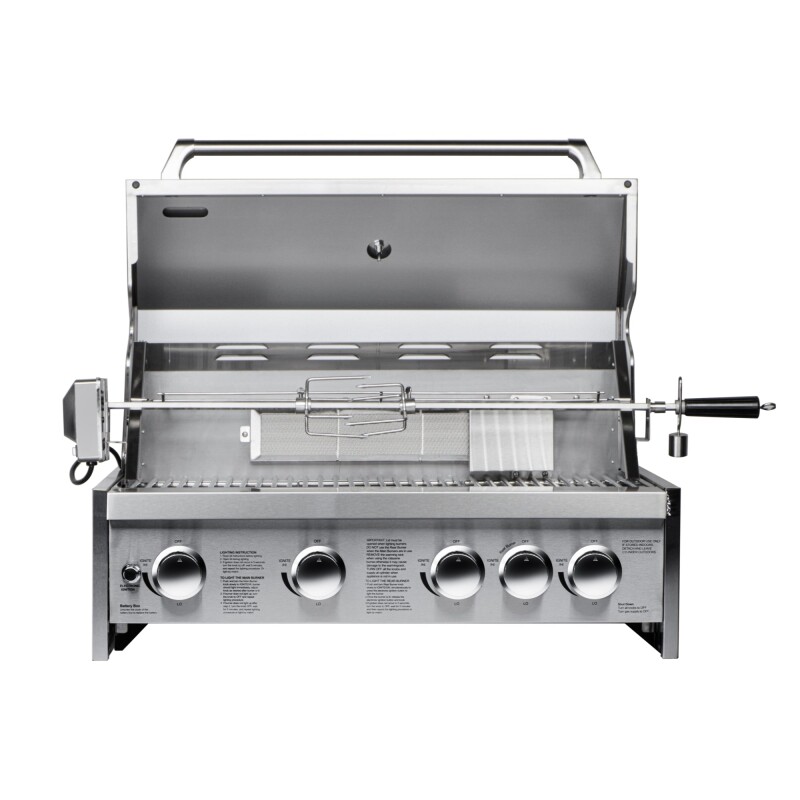 30 in. Built-in Liquid Propane BBQ Grill for Outdoor Kitchen in Stainless-Steel KMOKSBQ30, product image 8 of 13