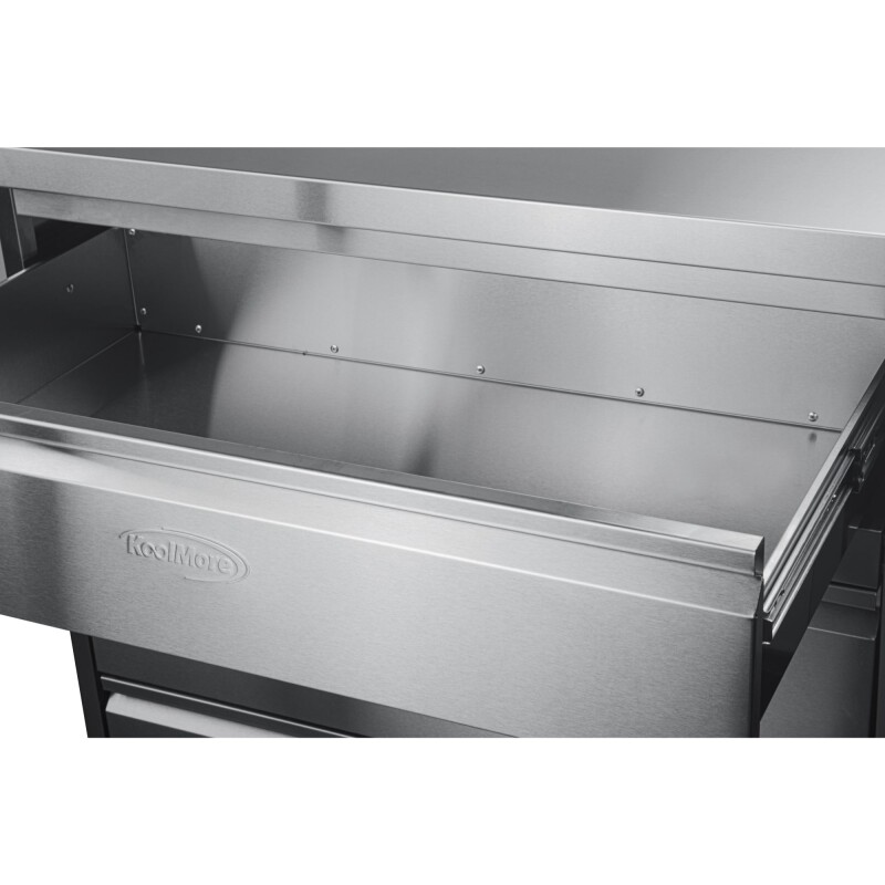32 in. Stainless-Steel Outdoor Kitchen Cabinet with Three Drawers KMOKSCAB3, product image 6 of 9