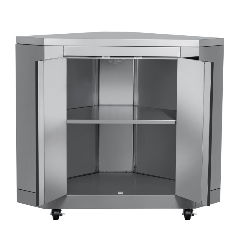 26 in. Stainless-Steel Corner Cabinet for Outdoor Kitchen KMOKSCCAB
