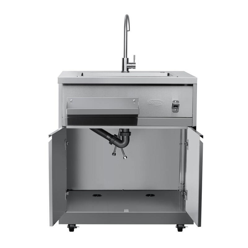 32 in. Sink with Cabinet in Stainless-Steel for Outdoor Kitchen KMOKSSWC, product image 2 of 11