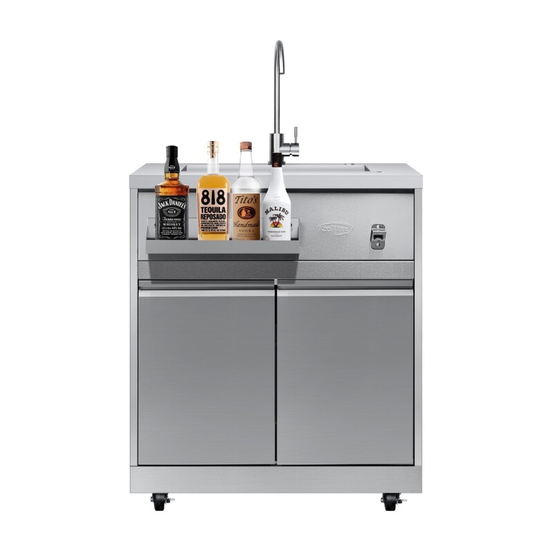 32 in. Sink with Cabinet in Stainless-Steel for Outdoor Kitchen KMOKSSWC, product image 3 of 11