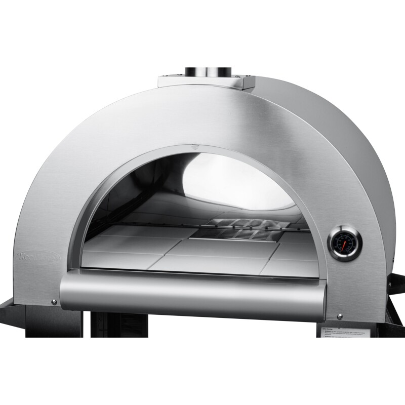 32 in. Outdoor Wood Fired Pizza Oven in Stainless-Steel KMOKSWFPO