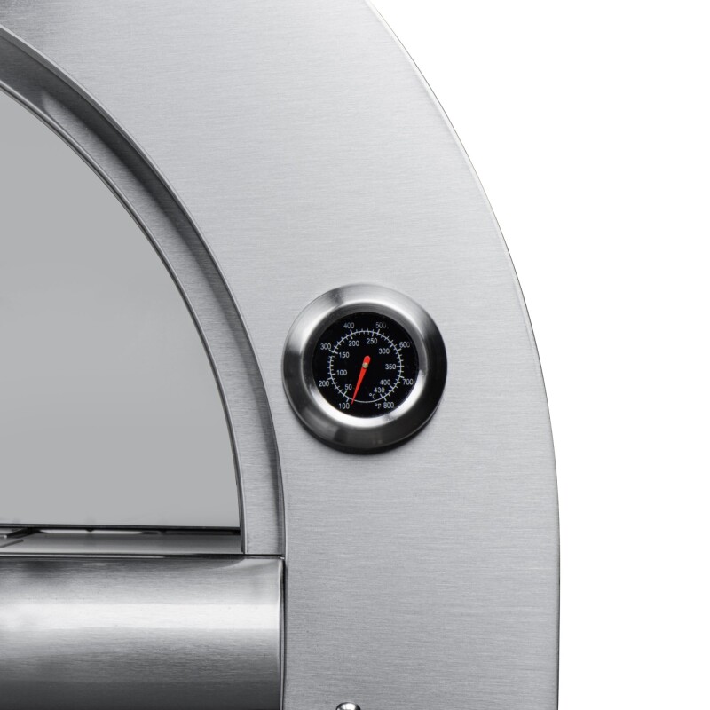 32 in. Outdoor Wood Fired Pizza Oven in Stainless-Steel KMOKSWFPO