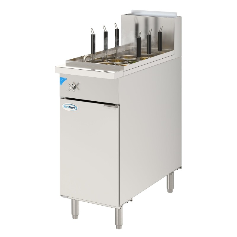 11-Gallon Natural Gas Pasta Cooker with 6 Baskets, 70,000 BTU in Stainless-Steel KMPC6NG, product image 2 of 13