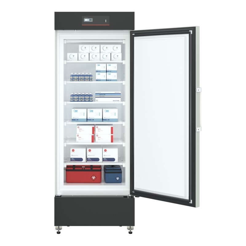 27 in. -25 C Upright Medical Freezer For Pharmacy / Laboratory With Dynamic Freeze, LED Display, Multi-Level Emergency Alarms and Precise Temperature Control, 10.8 Cu. Ft KMPHF10C