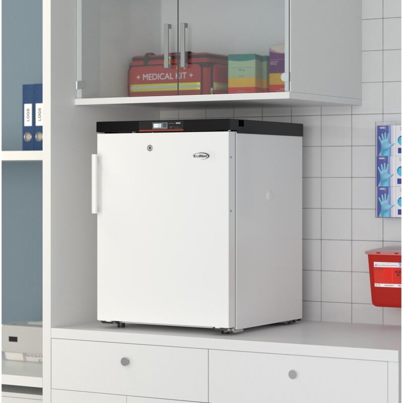 24 in. -25 C Undercounter Medical Freezer For Pharmacy / Laboratory With Dynamic Freeze, LED Display, Multi-Level Emergency Alarms, and Precise Temperature Control, 3.7 Cu. Ft KMPHF4C