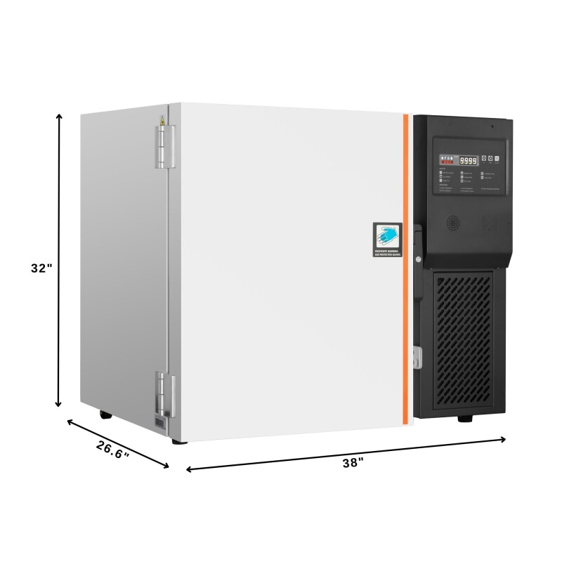 37 in. -86 C Undercounter Ultra Low Temp Stackable Medical Freezer with Multi Level Emergency Alarms, LED Display and 9,000 2ml Vial / 4 cu. ft. Storage Capacity in White KMPHF4CUL