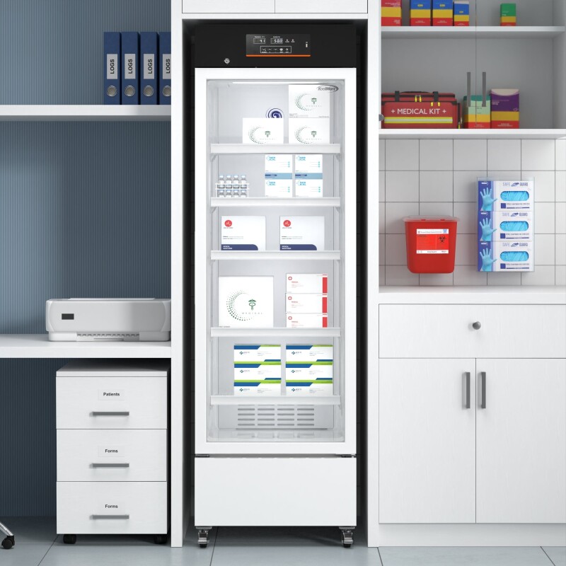24 in. 11 cu. ft. Medical Pharmacy Refrigerator With Multi-Level Emergency Alarms in White, UL Listed KMPHR11C, product image 5 of 13