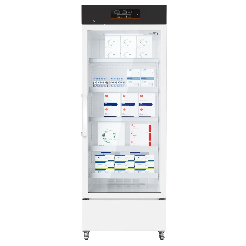25 in. 15 cu. ft. Medical Pharmacy Refrigerator With Multi-Level Emergency Alarms in White, UL Listed KMPHR15C