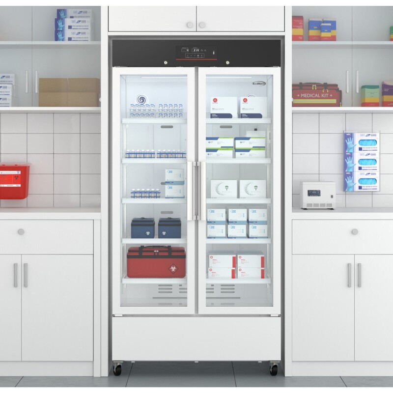 38 in. 27 cu. ft. Medical Vaccine Refrigerator for Pharmacy and Laboratory with Multi-Level Emergency Alarms, UL-Listed in White KMPHR27C, product image 4 of 13