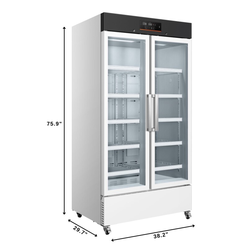 48 in. 35 cu. ft. Medical Vaccine Refrigerator for Pharmacy and Laboratory with Multi-Level Emergency Alarms, UL-Listed in White KMPHR35C, product image 3 of 13