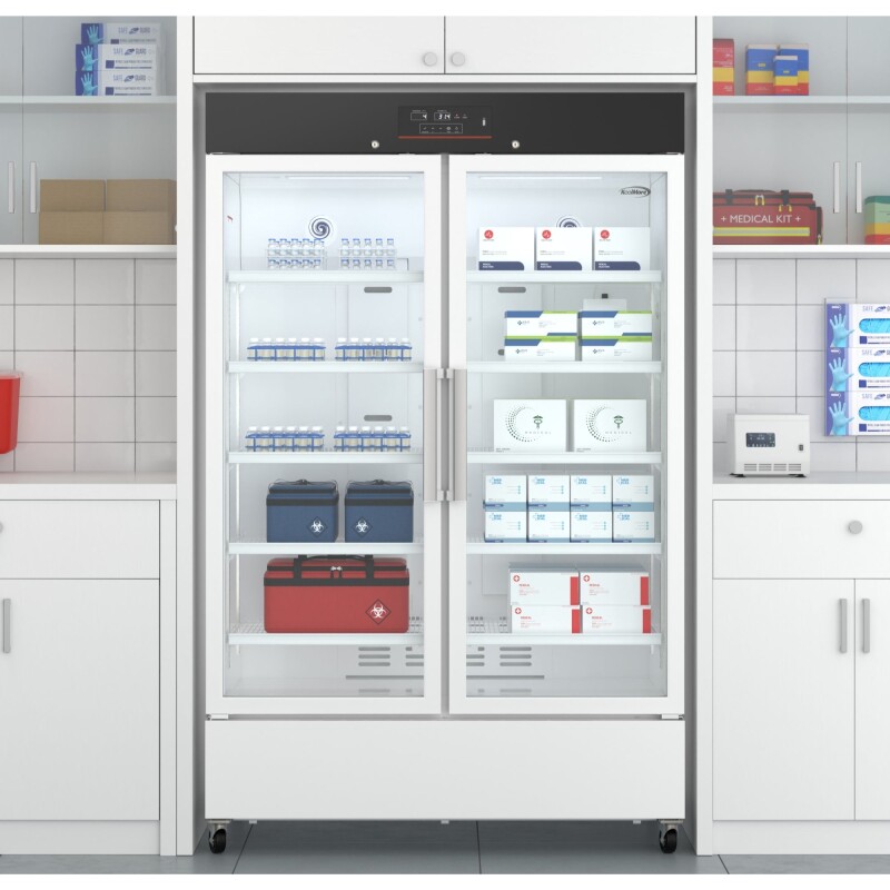 48 in. 35 cu. ft. Medical Vaccine Refrigerator for Pharmacy and Laboratory with Multi-Level Emergency Alarms, UL-Listed in White KMPHR35C, product image 4 of 13