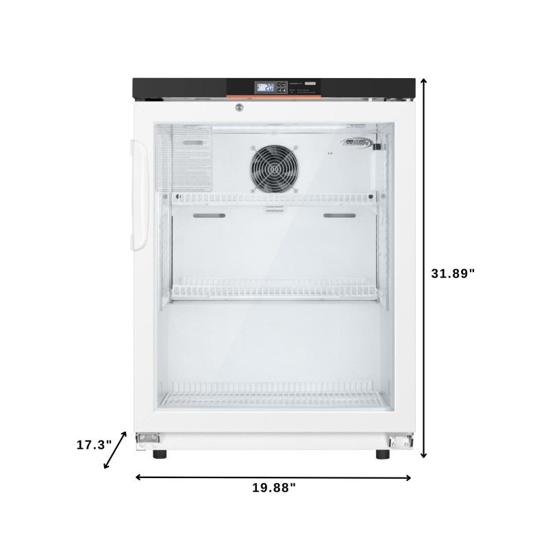 24 in. 4.5 cu. ft. Countertop Medical Pharmacy Refrigerator With Multi-Level Emergency Alarms in White, UL Listed KMPHR45C, product image 3 of 13