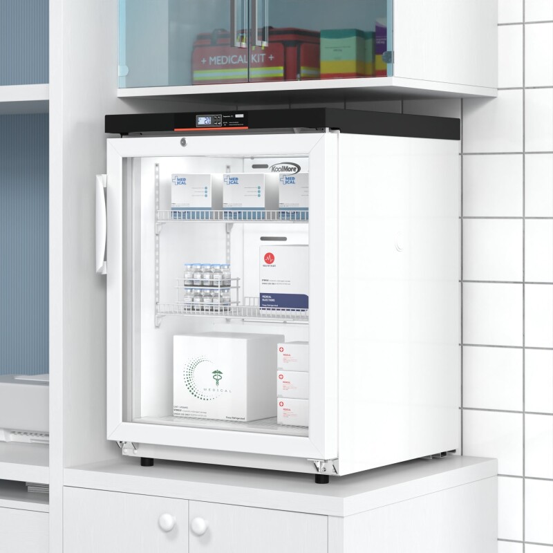 24 in. 4.5 cu. ft. Countertop Medical Pharmacy Refrigerator With Multi-Level Emergency Alarms in White, UL Listed KMPHR45C, product image 5 of 13