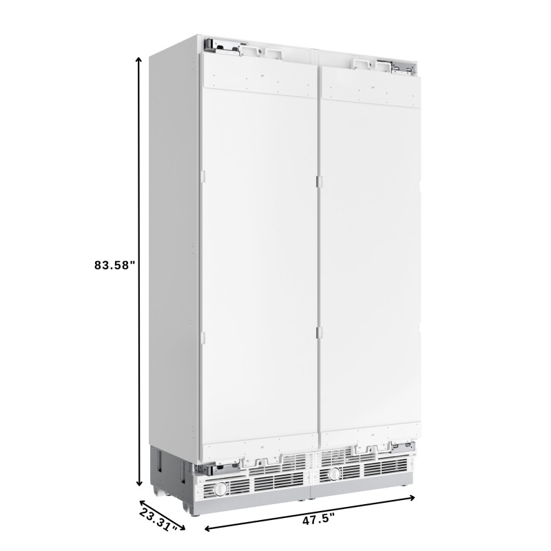 Reserve Panel Ready Column 24 in. Refrigerator and 24 in. Freezer Combo with Water and Ice Dispenser, ETL Listed, Energy Star KMPRCR24F24, product image 2 of 13