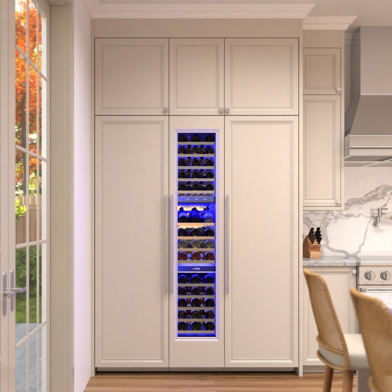 Reserve Panel Ready Column 24 in. Refrigerator, 18 in. Wine Cooler and 24 in. Freezer Combo with Water and Ice Dispenser, ETL Listed, Energy Star KMPRCR24F24W, product image 3 of 13