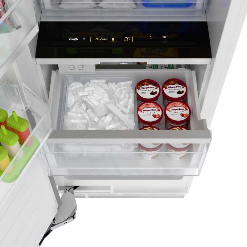 Reserve Panel Ready Column 24 in. Refrigerator, 18 in. Wine Cooler and 24 in. Freezer Combo with Water and Ice Dispenser, ETL Listed, Energy Star KMPRCR24F24W, product image 10 of 13