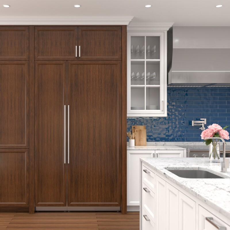 Reserve Panel Ready Column 30 in. Refrigerator and 18 in. Freezer Combo with Ice and Water Dispenser, Frost Free, ETL Listed, Energy Star KMPRCR30F18, product image 3 of 13