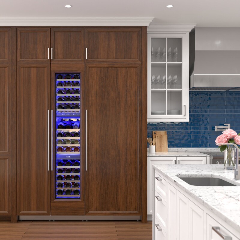 Reserve Panel Ready Column 30 in. Refrigerator, 18 in. Wine Cooler and 18 in. Freezer Combo, with Water and Ice Dispenser, Frost Free, ETL Listed, Energy Star KMPRCR30F18W, product image 3 of 13