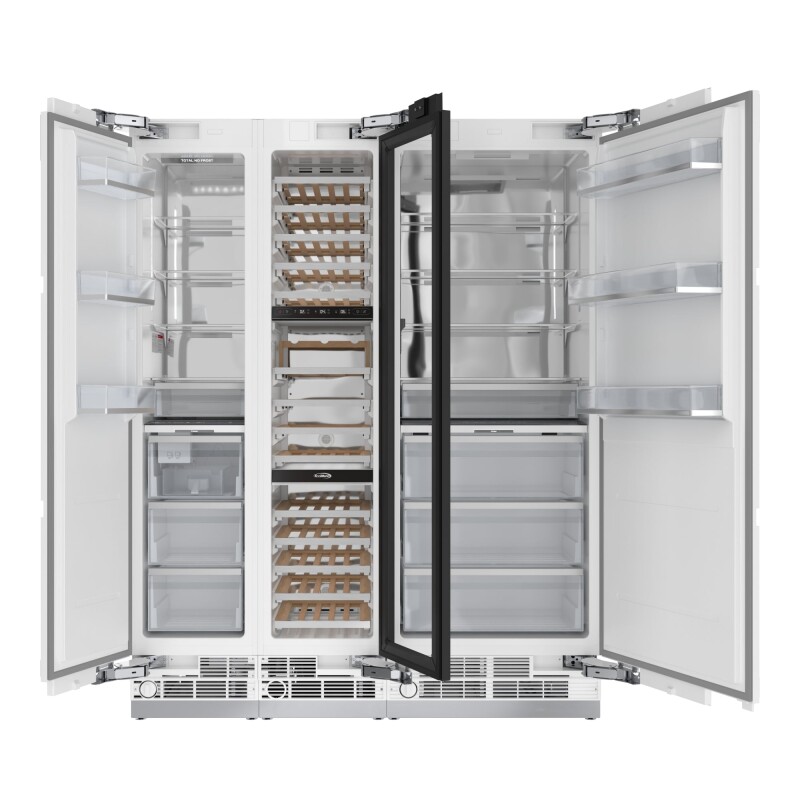 Reserve Panel Ready Column 30 in. Refrigerator, 18 in. Wine Cooler and 18 in. Freezer Combo, with Water and Ice Dispenser, Frost Free, ETL Listed, Energy Star KMPRCR30F18W, product image 5 of 13