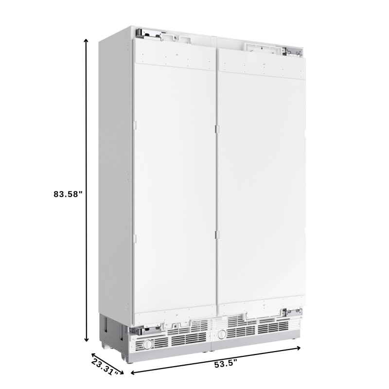 Reserve Panel Ready Column 30 in. Refrigerator and 24 in. Freezer Combo with Water and Ice Dispenser, Frost Free, ETL Listed, Energy Star KMPRCR30F24, product image 2 of 13