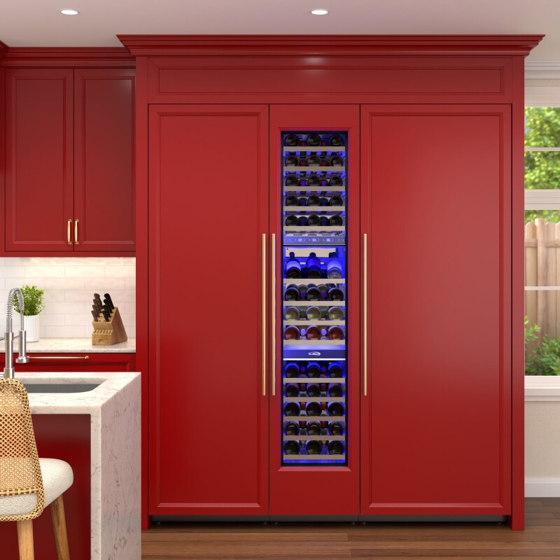 Reserve Panel Ready Column 30 in. Refrigerator, 18 in. Wine Cooler and 24 in. Freezer Combo, Frost Free, Water and Ice Dispenser, ETL Listed, Energy Star KMPRCR30F24W, product image 3 of 13