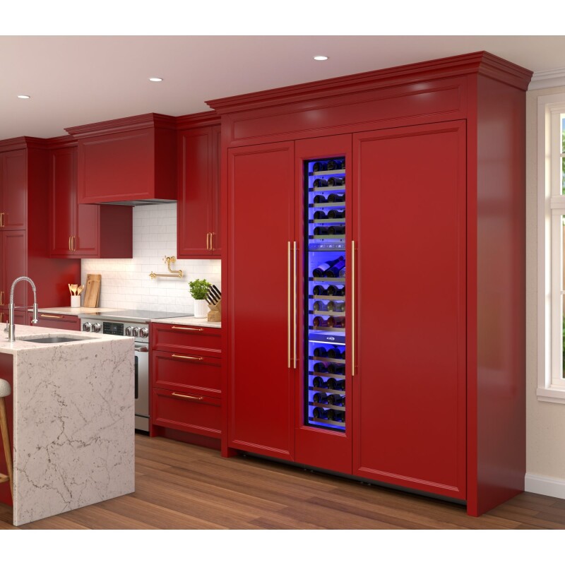 Reserve Panel Ready Column 30 in. Refrigerator, 18 in. Wine Cooler and 24 in. Freezer Combo, Frost Free, Water and Ice Dispenser, ETL Listed, Energy Star KMPRCR30F24W, product image 4 of 13