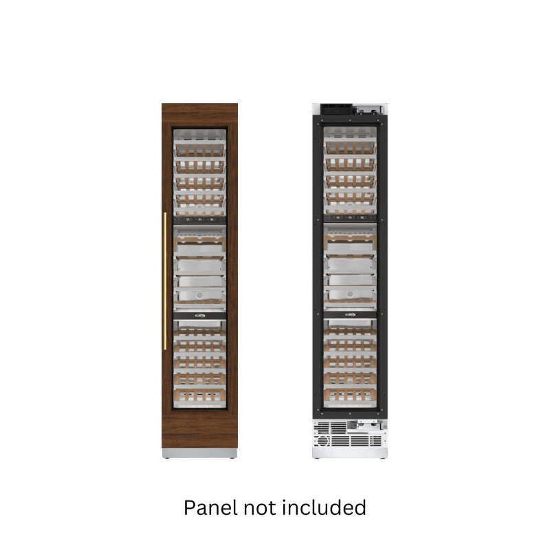 Reserve 18 in. 68-Bottle Panel Ready Column Wine Cooler Refrigerator with 14 Wooden Shelves, ETL Listed, Energy Star KMPRCW18