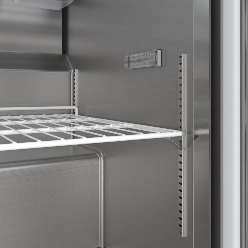 60 in. Commercial 2-Door Refrigerated Salad and Sandwich Prep Table, 16 Pan Capacity and 18.4 Cu. Ft. of Storage in Stainless-Steel KMPTR602D, product image 10 of 13