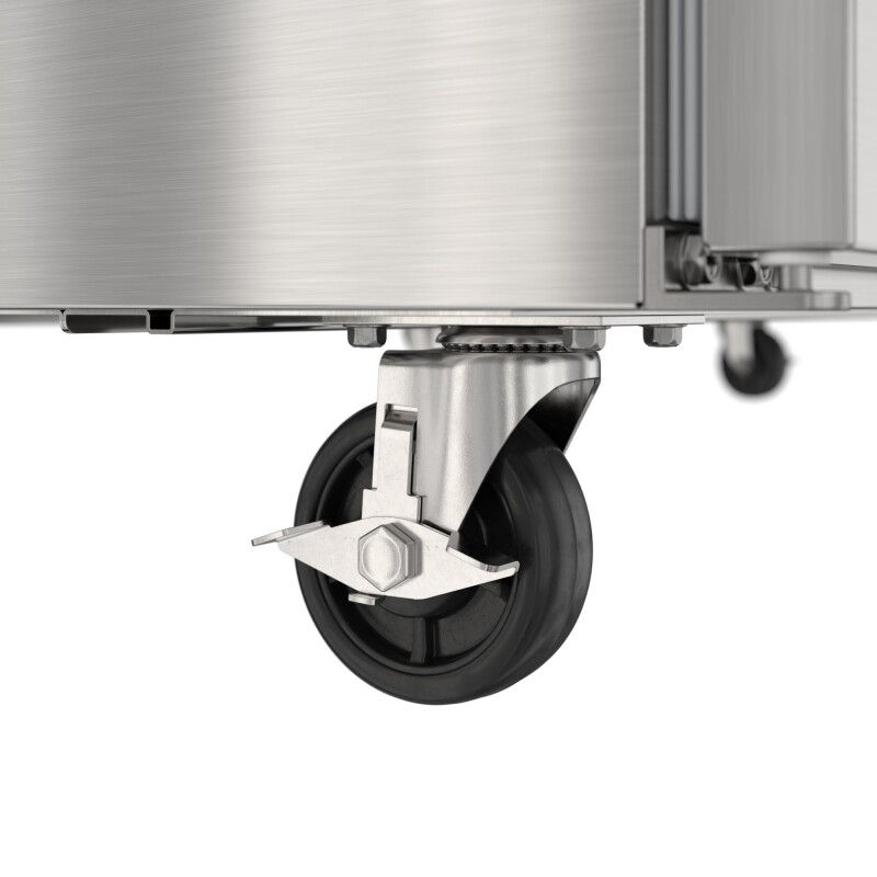 70 in. Commercial 3-Door Refrigerated Salad and Sandwich Prep Table, 18 Pan Capacity and 22 Cu. Ft. of Storage in Stainless-Steel KMPTR703D, product image 12 of 13