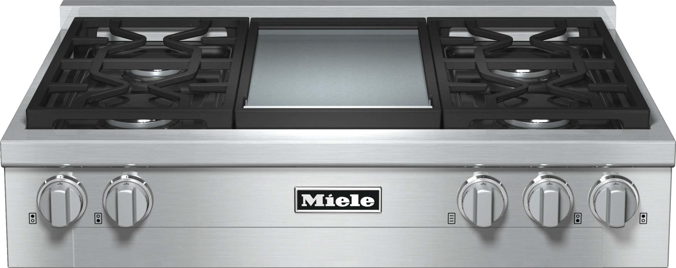 RangeTop with 4burners and griddle for versatility and performance KMR11361LP
