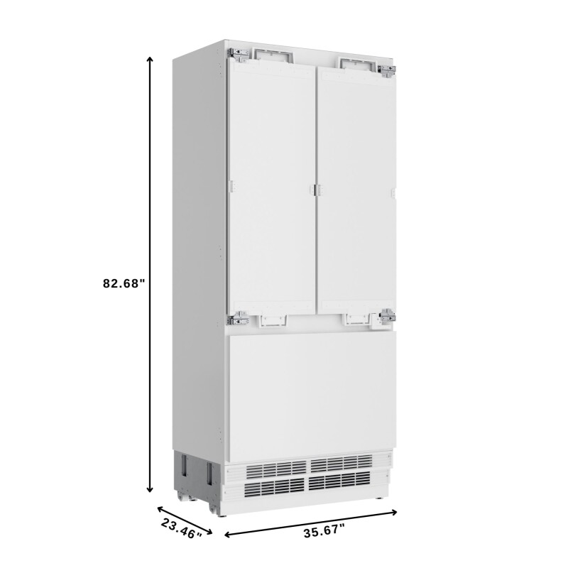 Reserve 36 In. Panel Ready French Door Refrigerator with Ice Maker and Water Dispenser, Frost Free, 19.6 Cu. Ft KMRER36FDPR, product image 2 of 13