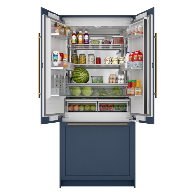 Reserve 36 In. Panel Ready French Door Refrigerator with Ice Maker and Water Dispenser, Frost Free, 19.6 Cu. Ft KMRER36FDPR, product image 3 of 13