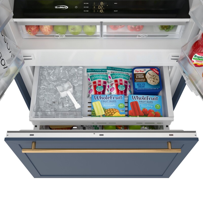 Reserve 36 In. Panel Ready French Door Refrigerator with Ice Maker and Water Dispenser, Frost Free, 19.6 Cu. Ft KMRER36FDPR, product image 7 of 13