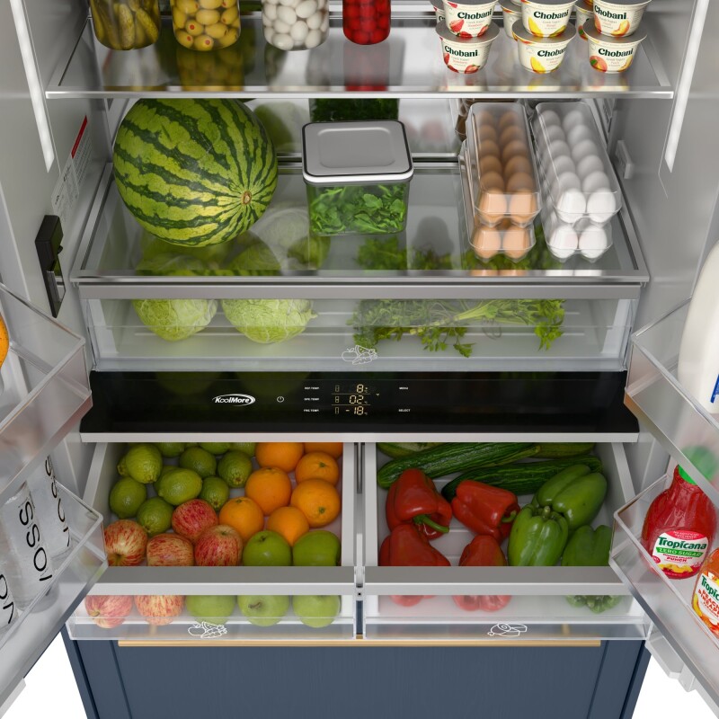 Reserve 36 In. Panel Ready French Door Refrigerator with Ice Maker and Water Dispenser, Frost Free, 19.6 Cu. Ft KMRER36FDPR, product image 8 of 13