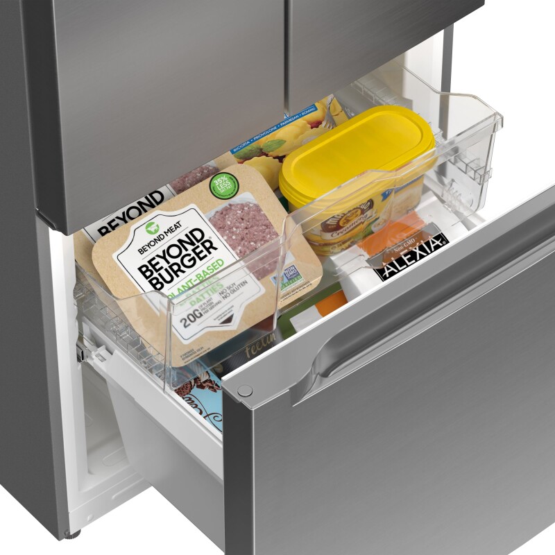 18.5 cu. ft. Stainless-Steel French Door Refrigerator in Silver KMRERFDSS18C, product image 5 of 13