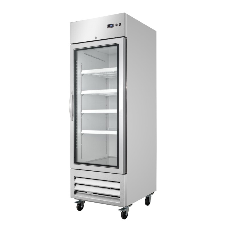 27 in. Commercial One Glass Door Convertible Reach-In Refrigerator/Freezer with 23 Cu. Ft. Capacity in Stainless Steel, ETL Listed KMRIC1DGD, product image 6 of 13