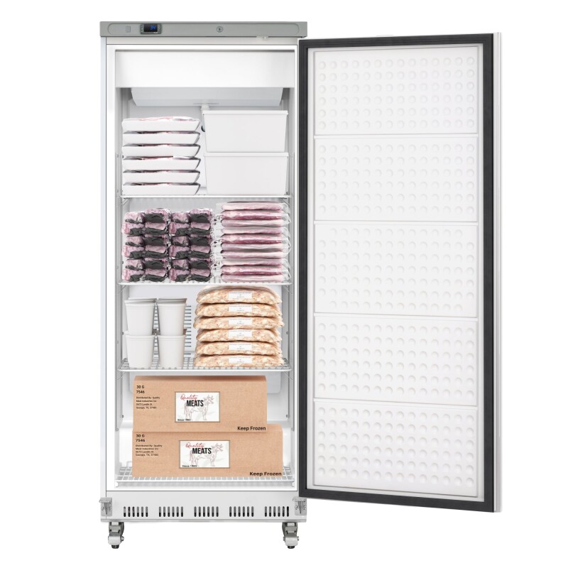 28 in. Commercial One Door Convertible Reach-In Refrigerator/Freezer with 25 Cu. Ft. Capacity in White, ETL Listed KMRIC1DWH, product image 2 of 13