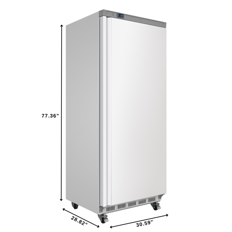 28 in. Commercial One Door Convertible Reach-In Refrigerator/Freezer with 25 Cu. Ft. Capacity in White, ETL Listed KMRIC1DWH, product image 4 of 13
