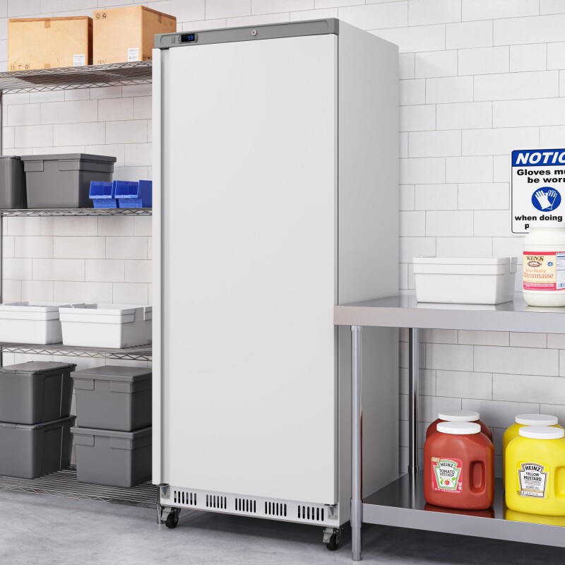 28 in. Commercial One Door Convertible Reach-In Refrigerator/Freezer with 25 Cu. Ft. Capacity in White, ETL Listed KMRIC1DWH, product image 6 of 13