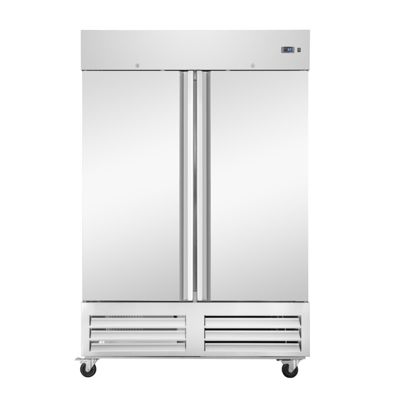 54 in. Commercial Two-Door Convertible Reach-In Refrigerator/Freezer with 49 Cu. Ft. Capacity in Stainless Steel, ETL Listed KMRIC2DSS