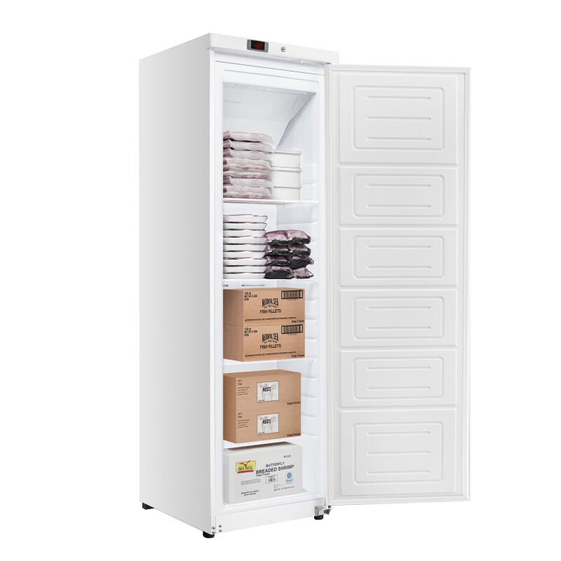 23 in. Commercial Auto-Defrost Reach-In Freezer ,12 cu. ft. in White KMRIF1D12CWH