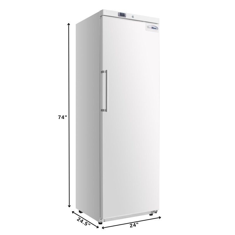 23 in. Commercial Auto-Defrost Reach-In Freezer ,12 cu. ft. in White KMRIF1D12CWH