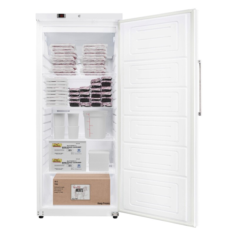 30 in. Commercial Auto-Defrost Reach-In Freezer, 21 cu. ft. in White KMRIF1D17CWH