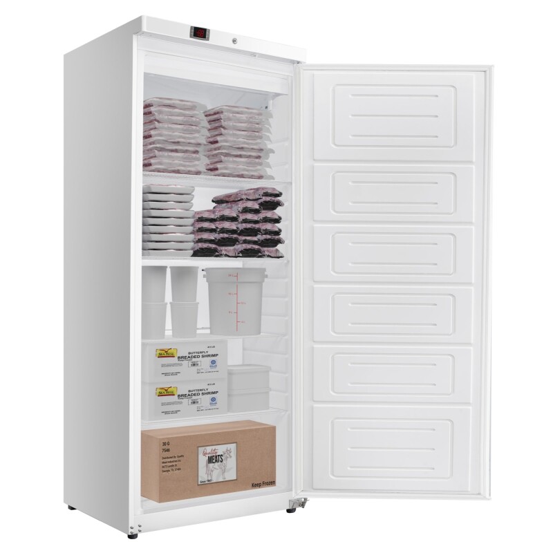 30 in. Commercial Auto-Defrost Reach-In Freezer, 21 cu. ft. in White KMRIF1D17CWH