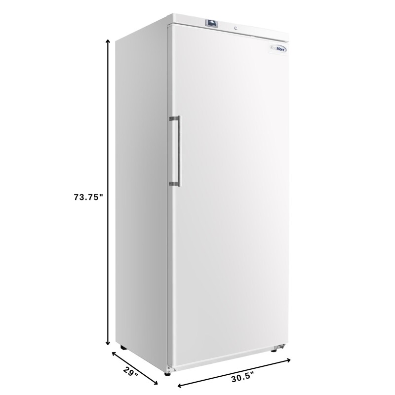 30 in. Commercial Auto-Defrost Reach-In Freezer, 21 cu. ft. in White KMRIF1D17CWH